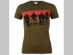 Coldplay olivové dámske tričko 100%bavlna